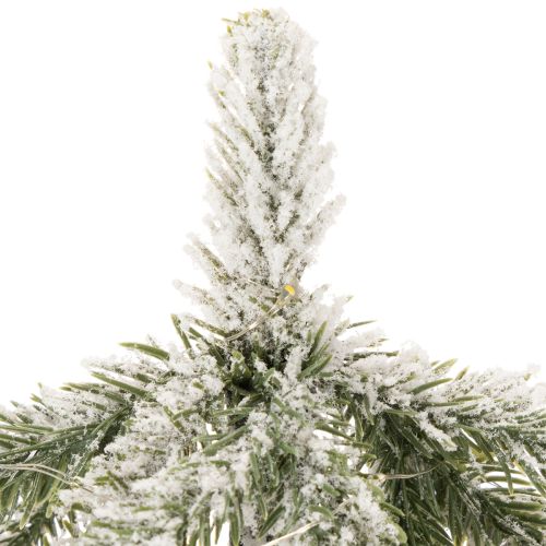 Albero di Natale artificiale con neve, a LED, in sacco di iuta, a batteria, per uso interno, 50 cm | Floristik24.it