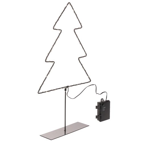 Albero di Natale a LED, alimentato a batteria, decorazione da tavolo per interni, 47 cm acquistare | Floristik24.it