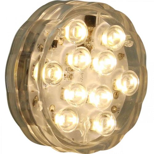 Prodotto Luci LED subacquee con telecomando bianco caldo 2 pezzi