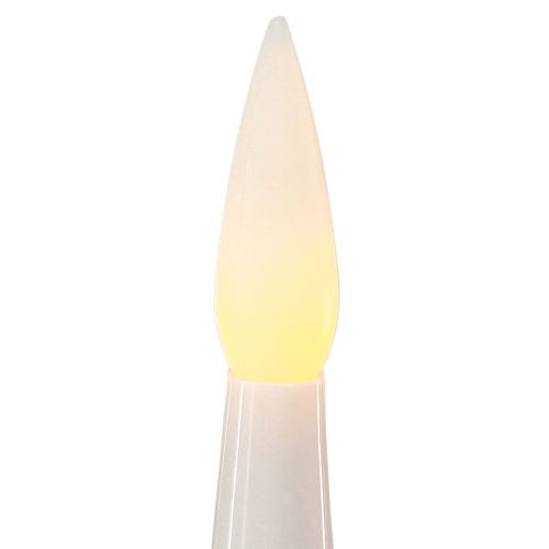 Floristik24 Candele LED per albero di Natale telecomando wireless 15,5 cm 10 pz