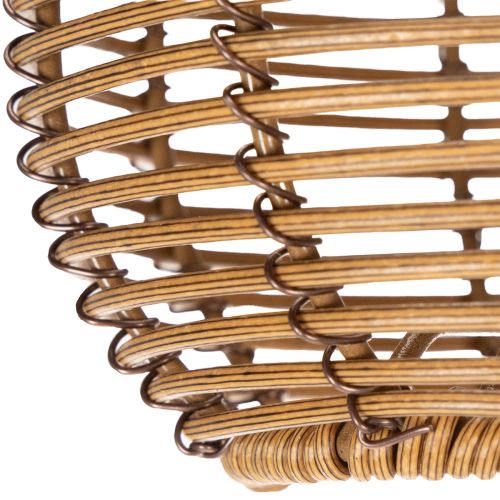 Prodotto Lampada solare da giardino in stile rattan, per serate romantiche all'aperto, 86 cm