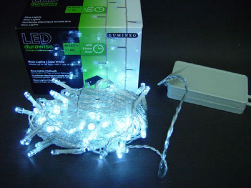 Prodotto Catena a LED per riso 96er 7,1m con batteria e timer bianco freddo per esterno
