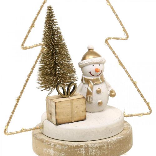 Prodotto Decorazione da tavola Natale LED abete Per batteria H21cm, set di 2