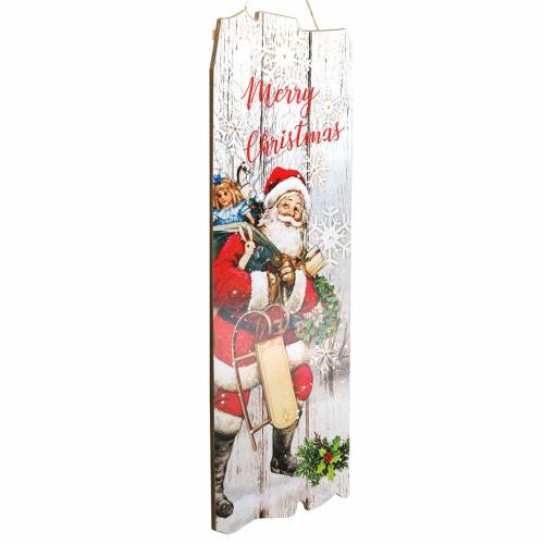 Floristik24 LED murale Babbo Natale &quot;Merry Christmas&quot; 21 × 60cm Per batteria