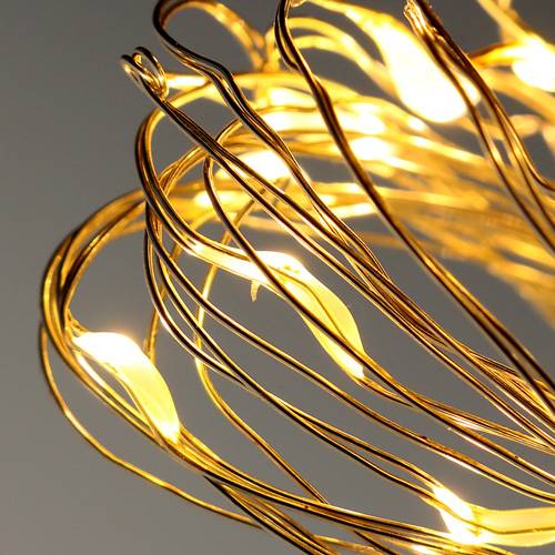 Floristik24 Filo luminoso a catena luminosa a LED con batteria bianco caldo 20er 2m