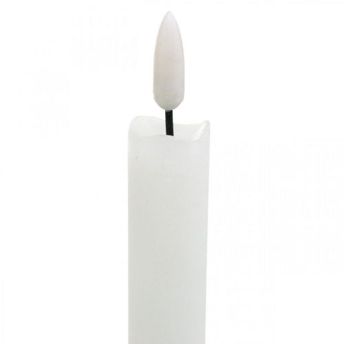 Prodotto Candela LED cera candela da tavolo bianco caldo per batteria Ø2cm 24cm 2pz