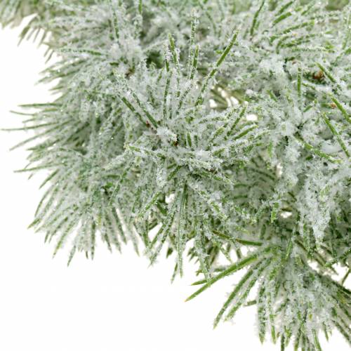 Floristik24 Ghirlanda di larice con brillantini e neve 160cm