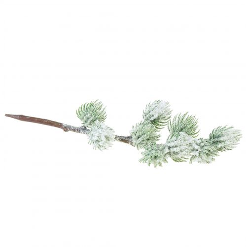 Floristik24 Ramo di larice artificiale ramo decorativo verde con neve L25cm