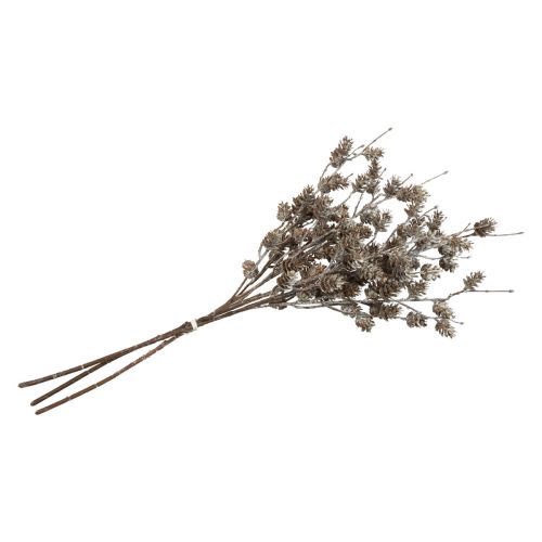 Prodotto Ramo di larice rami decorativi artificiali coni bianchi 52 cm 3 pz