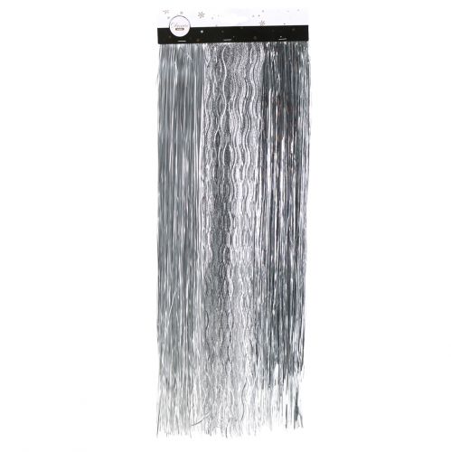 Floristik24 Albero di natale gioielli tinsel mix argento 50 cm