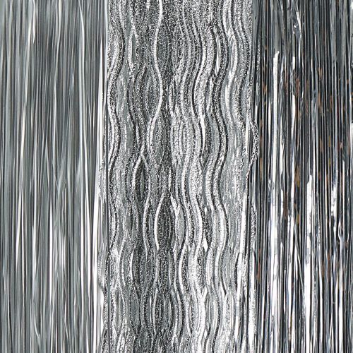 Floristik24 Albero di natale gioielli tinsel mix argento 50 cm