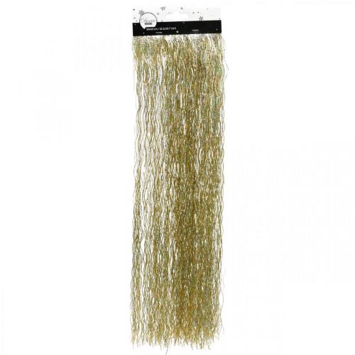 Tinsel Decorazione dorata per albero di Natale Decorazione natalizia 50 cm
