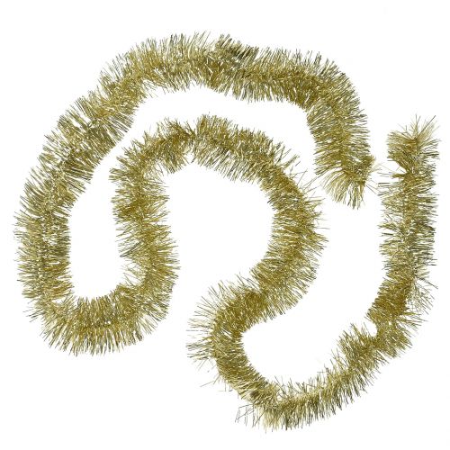 Floristik24 Ghirlanda orpello oro chiaro 200cm