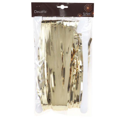 Prodotto Tinsel Oro Chiaro Tenda Tinsel Deco Oro 90×200 cm 2pz