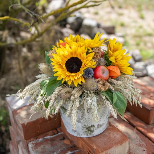 Floristik24 Girasole a gambo lungo giallo 53cm