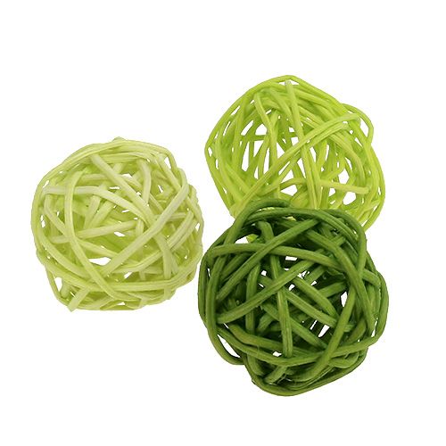 Floristik24 Lataball 3cm verde sbiancato 72 pz