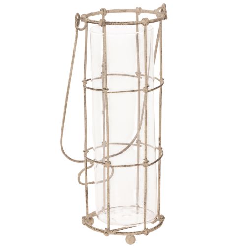 Lanterna da giardino, in metallo, a vento, Ø8,5 cm, H23/18,5/14,5 cm, set da 3 pezzi | Floristik24.it