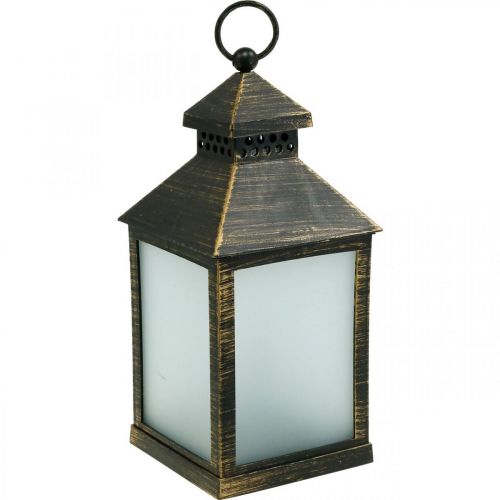 Floristik24 Lanterna LED con Timer Deco Lanterna Vintage Oro H23cm