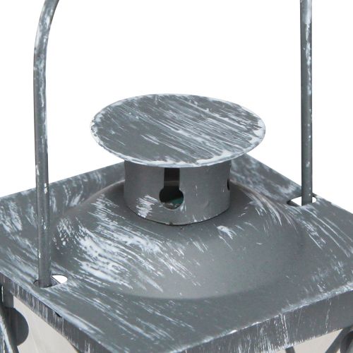 Prodotto Lanterna in metallo lanterna grigia vintage tea light H11cm 3 pz