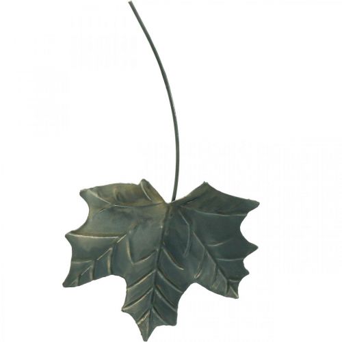 Prodotto Foglie decorative autunnali in metallo grigio argento L20cm 4 pezzi