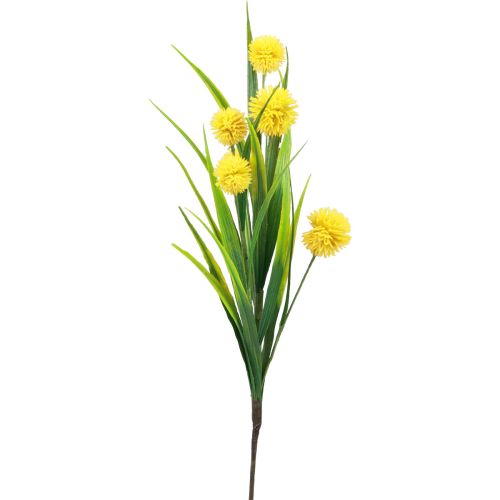 Fiori artificiali palla fiore allium ornamentale cipolla artificiale giallo 45 cm