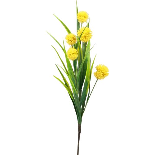 Floristik24 Fiori artificiali palla fiore allium ornamentale cipolla artificiale giallo 45 cm