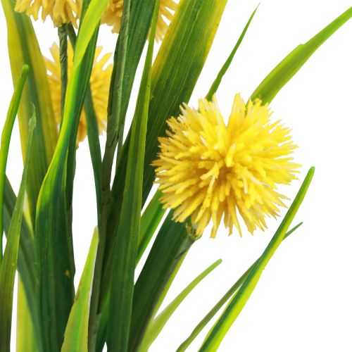 Floristik24 Fiori artificiali palla fiore allium ornamentale cipolla artificiale giallo 45 cm
