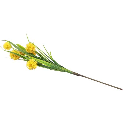 Floristik24 Fiori artificiali palla fiore allium ornamentale cipolla artificiale giallo 45 cm