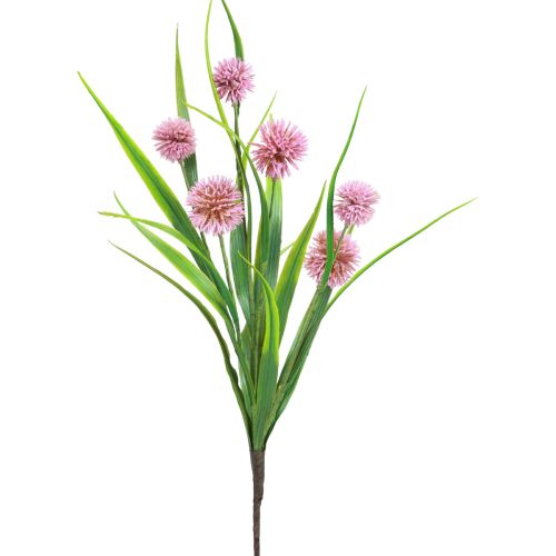 Floristik24 Fiori artificiali palla fiore allium ornamentale cipolla artificiale rosa 45 cm