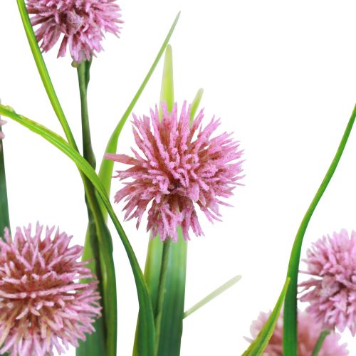 Prodotto Fiori artificiali palla fiore allium ornamentale cipolla artificiale rosa 45 cm