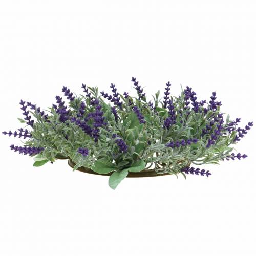 Prodotto Ghirlanda di lavanda floccata Ø25cm