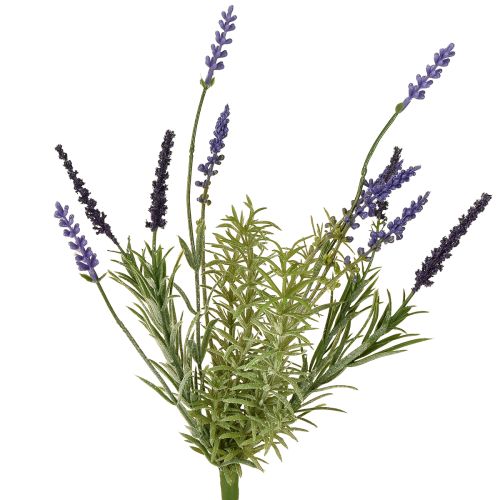 Prodotto Decorazione artificiale alla lavanda Mazzo di piante artificiali viola 36 cm
