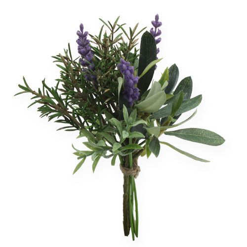 Floristik24 Mazzo di rosmarino alla lavanda 20 cm