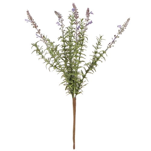 Prodotto Erbe artificiali di lavanda su uno stelo con 7 rami 40cm 3pz