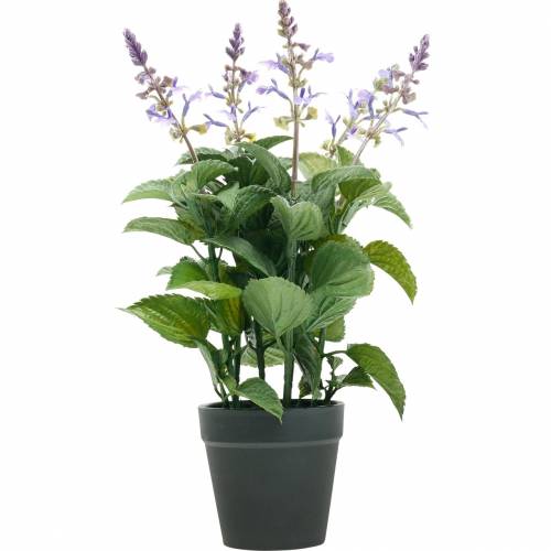 Floristik24 Lavanda artificiale in vaso, vaso di lavanda, pianta artificiale mediterranea