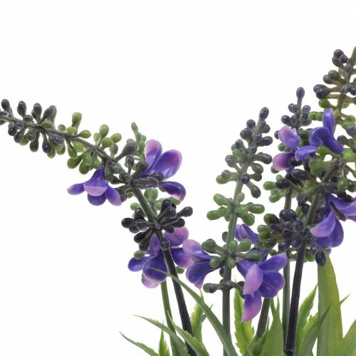 Floristik24 Mazzo di lavanda artificiale con erbe 32cm