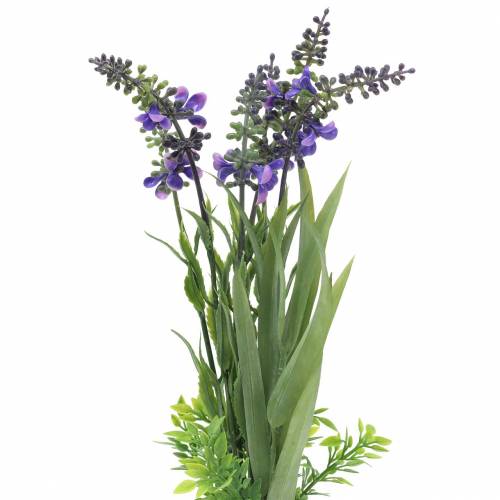 Floristik24 Mazzo di lavanda artificiale con erbe 32cm