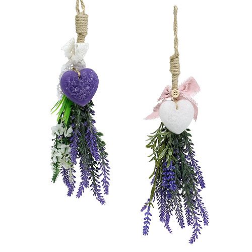 Floristik24 Cespuglio di lavanda con cuore 25cm culo. 2 °