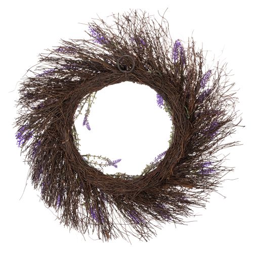 Prodotto Corona di lavanda per la primavera, decorazione per porte, elemento decorativo per l'ingresso, 60 cm