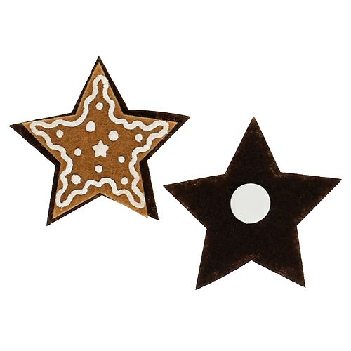 Stelle di pan di zenzero 4,5 cm da incollare 12 pz
