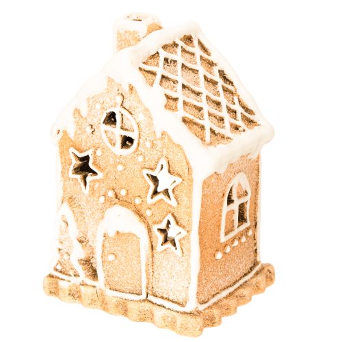 Portacandele a forma di casetta di pan di zenzero, da appoggio e decorativo, 13 cm | Floristik24.it