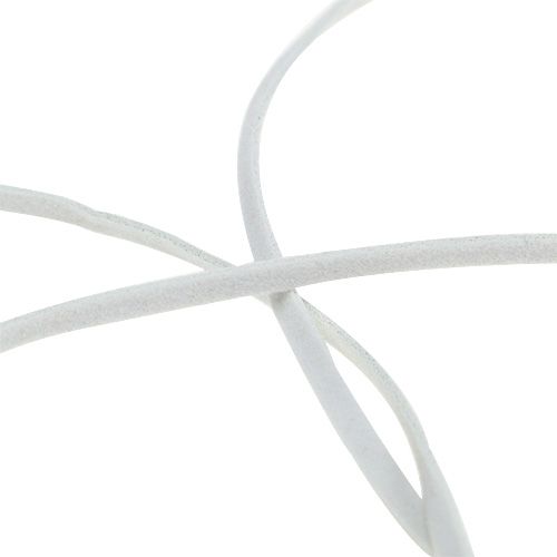 Prodotto Cordone di cuoio bianco 3mm 10m