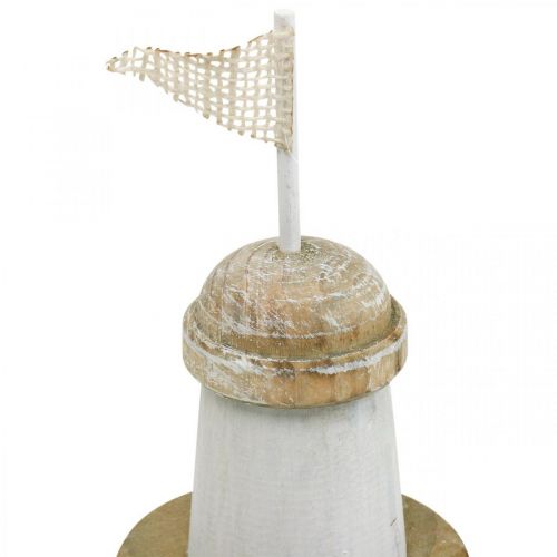 Floristik24 Decorazione marittima, faro in legno, decorazione marina, faro decorativo blu H31cm