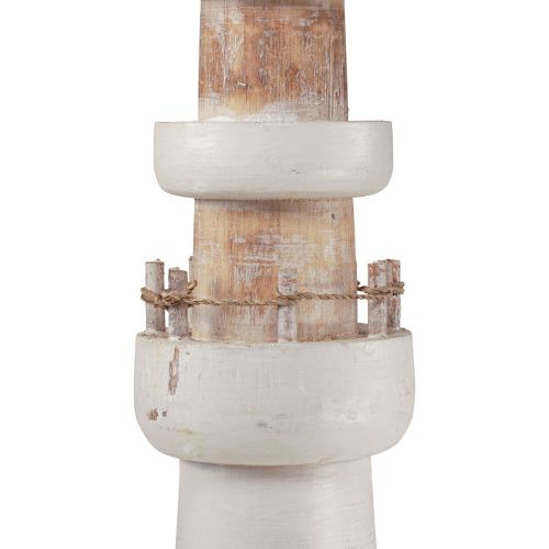 Floristik24 Faro decorazione decorazione marittima legno bianco naturale 58 cm
