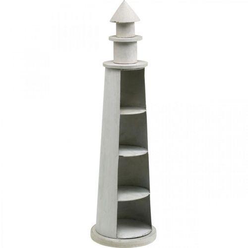 Prodotto Faro Shabby Chic Crema Decorazione Estiva Marittimo Ø14,5cm H51cm