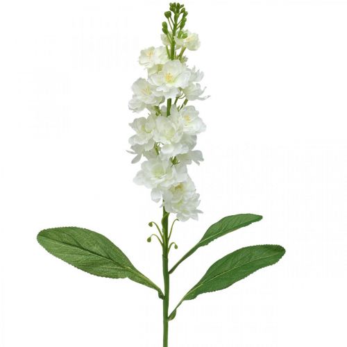 Prodotto Levkoje Fiore artificiale bianco Fiore artificiale stelo 78 cm
