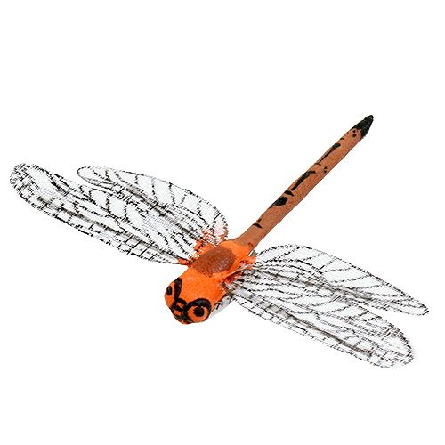 Floristik24 Libellule sulla clip 6,5 cm x 8,5 cm 12 pezzi