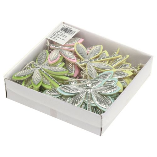 Floristik24 Libellule per appendere colori assortiti 7 cm x 5,5 cm 28 pezzi