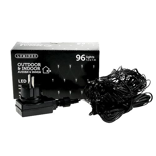 Prodotto Rete luminosa LED 1.3 x 1m 96 per esterno bianco caldo
