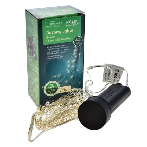 Floristik24 Batteria per timer da percorso luminoso Twinkle 140 cm 160 Micro LED